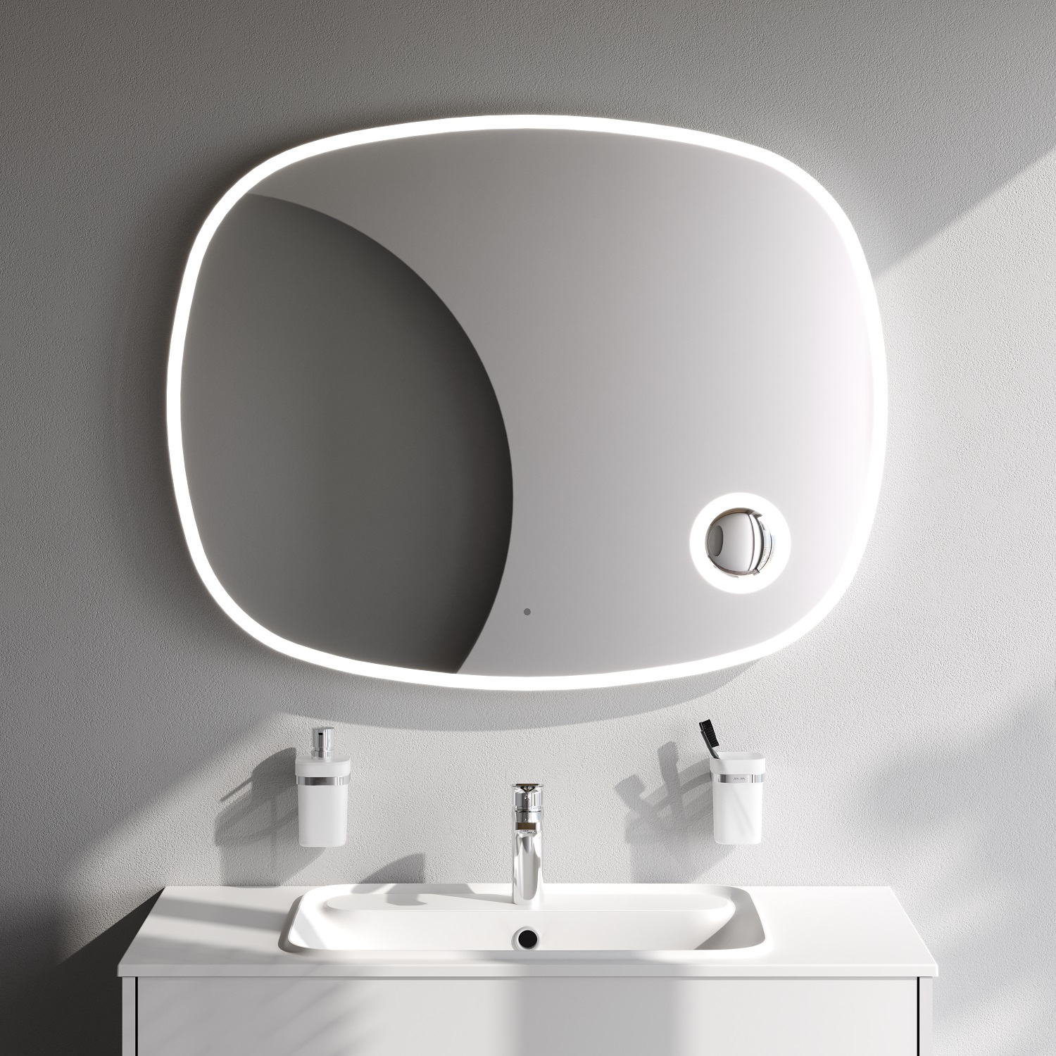 Func Зеркало с контурной LED-подсветкой, 100 см